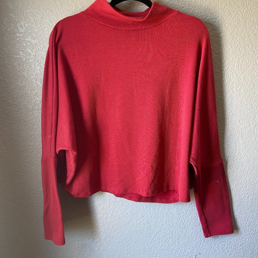 Long sleeve mock turtleneck